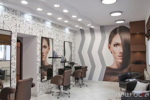 Projekt Wnętrza Salonu Fryzjersko Kosmetycznego Aranżacje Hoteli