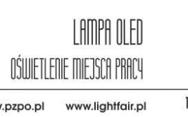 Konkurs Lampa Oled - oświetlenie miejsca pracy