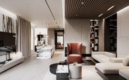 Projekt wnętrza stylowego apartamentu w Warszawie