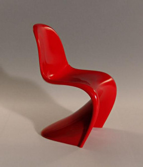 Verner Panton, S-chair, Panton chair, design skandynawski