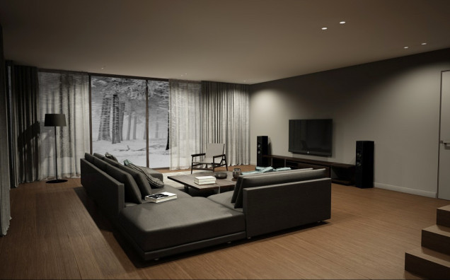 projekt salonu, elegancki salon
