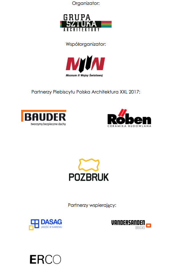 partnerzy plebiscytu polska architektura xxl 2017
