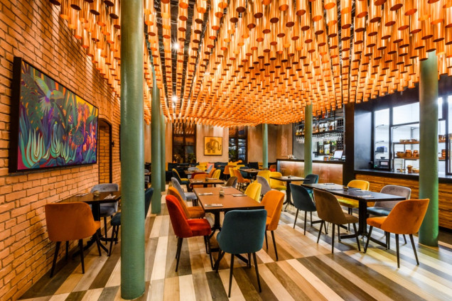 wnętrze restauracji Bombaj Masala