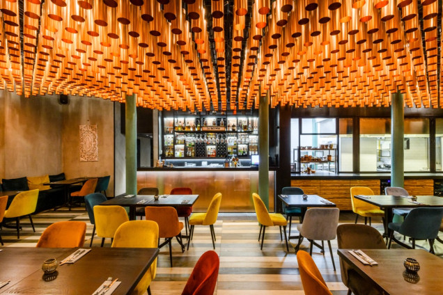 wnętrze restauracji Bombaj Masala