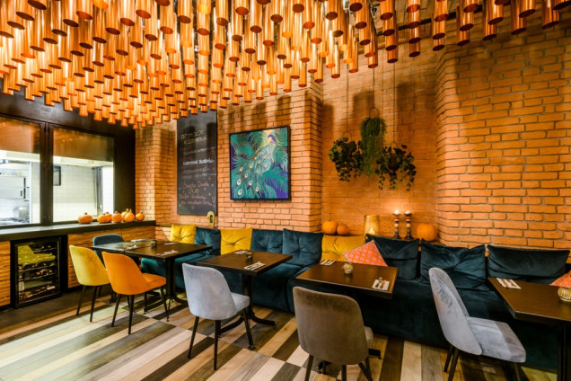 wnętrze restauracji Bombaj Masala