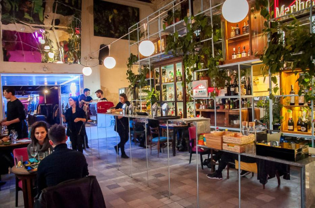 projekt restauracji, restauracja Raj, klub Niebo