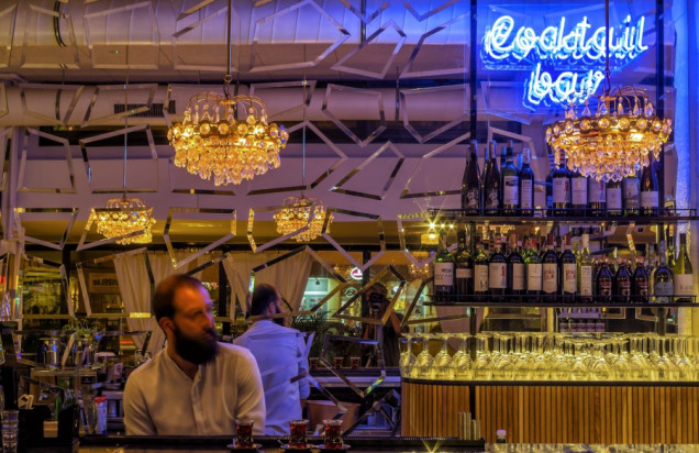 cafe mozaika, projekt wnętrz