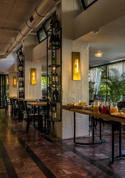 cafe mozaika, projekt wnętrz