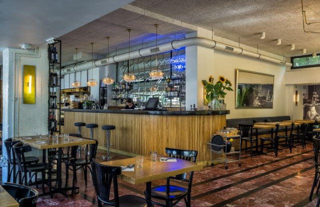 cafe mozaika, projekt wnętrz