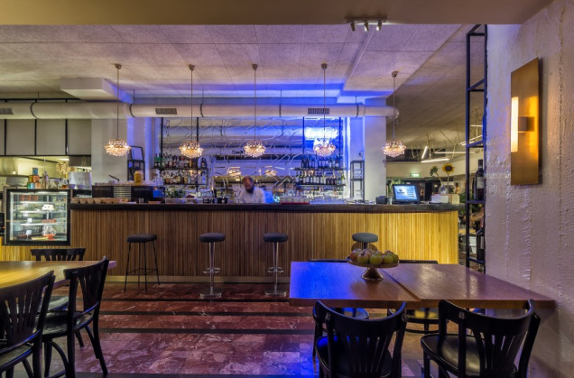 cafe mozaika, projekt wnętrz