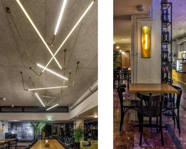 cafe mozaika, projekt wnętrz