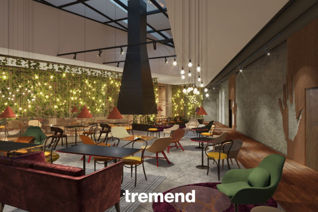 Hotelowe wnętrze Ibis Styles w Lublinie