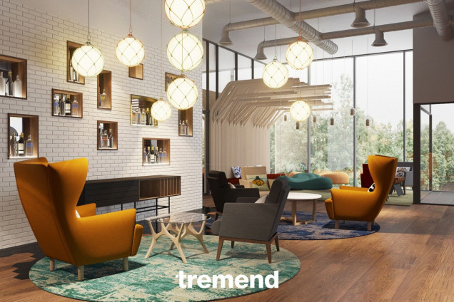 Hotelowe wnętrze Ibis Styles w Lublinie