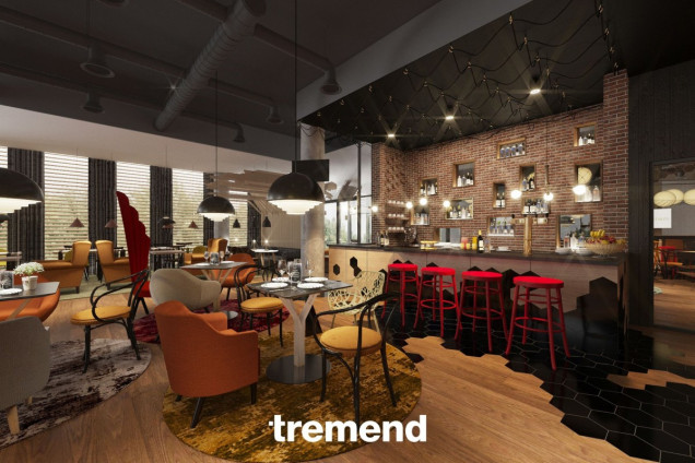 Hotelowe wnętrze Ibis Styles w Lublinie
