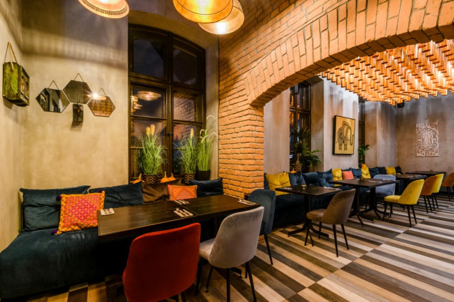 wnętrze restauracji Bombaj Masala