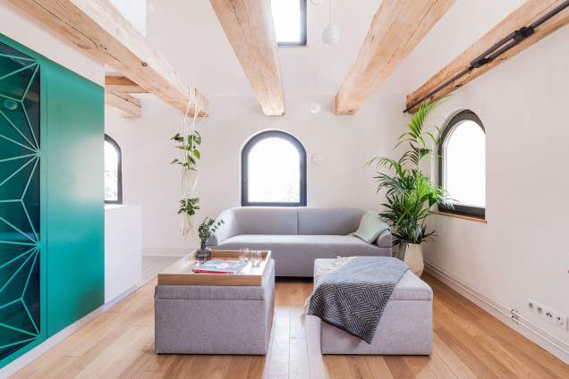 Aranżacja apartamentów, projekt apartamentu, wystrój apartamentu, ciekawy apartament, projekt wnętrza, realizacja wnętrza, wnętrze publiczne, pracownia Znamy się, Paweł Tatara, wnętrze na wynajem, apa