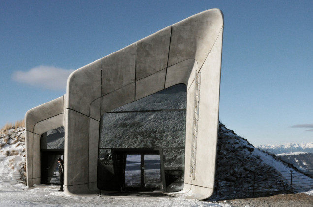 muzeum w górze, MMM Corones, Zaha Hadid, Dolomity