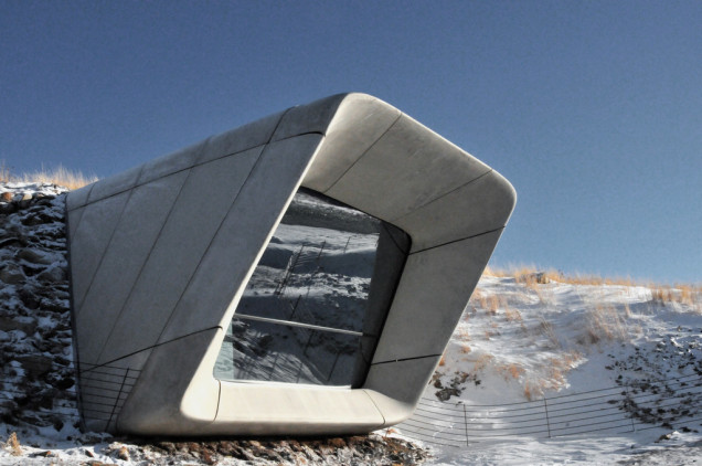 muzeum w górze, MMM Corones, Zaha Hadid, Dolomity