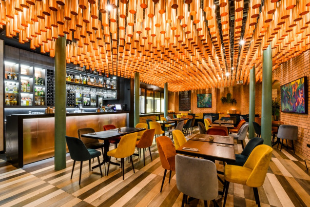 wnętrze restauracji Bombaj Masala