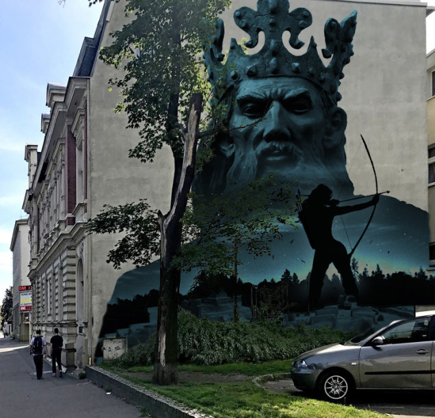 mural w Bydgoszczy