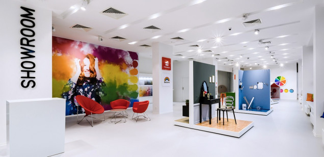 Tikkurila, Beckers, showroom w Warszawie, farby