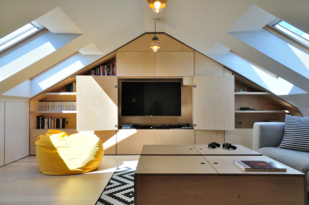 sparrow House, projekt wnętrza