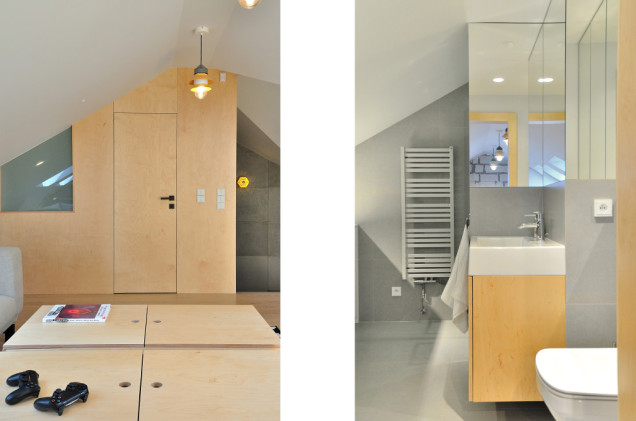 sparrow House, projekt wnętrza