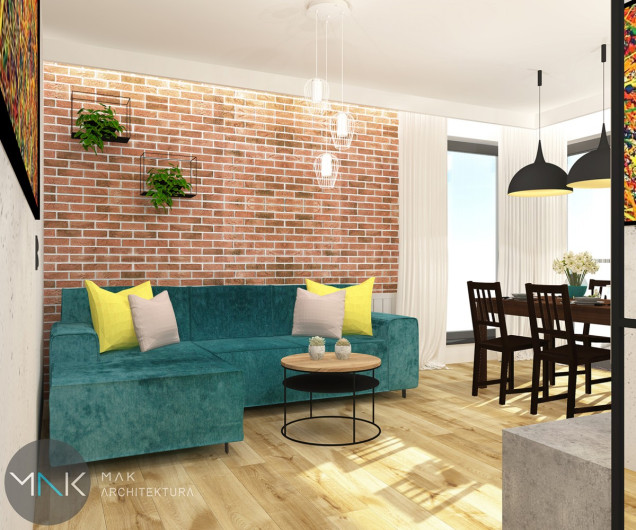 odważne wnętrze, odważny projekt wnętrza, kolorowe mieszkanie, kolorowe wnętrze, MAK Architektura, Katarzyna Masalska, ciekawy projekt wnętrza, kolorowy projekt wnętrza, funkcjonalna przestrzeń, funkc