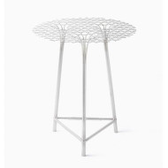 Nendo, Bamboo-steel, stoły wyplatane ze stalowych pasków