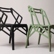Konstantin Achkov, Frame Chairs, krzesła składane jak puzzle, krzesła inspirowane kratową konstrukcją wieży Eiffla