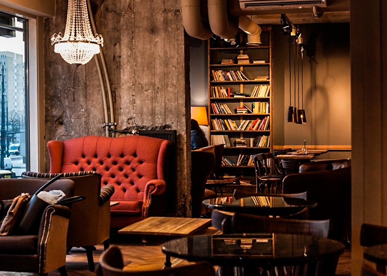 Coworking w Green Caffe Nero Aranżacje hoteli, restauracji, biur