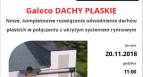 Webinarium Galeco: dachy płaskie w połączeniu z ukrytym systemem rynnowym