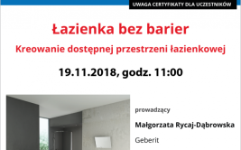 Webinarium Geberit: Łazienka bez barier. Część 2