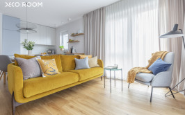 Aranżacja wnętrza mieszkania w kolorach roku Pantone 2021
