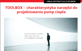 TOOLBOX - charakterystyka narzędzi do projektowania pomp ciepła. Webinarium Stiebel Eltron