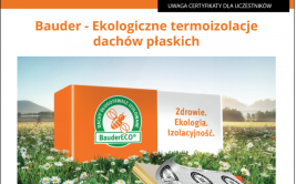 Webinarium Bauder: Ekologiczne termoizolacje dachów płaskich