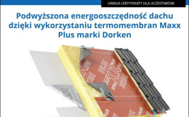 Podwyższona energooszczędność dachu dzięki wykorzystaniu termomembran Maxx Plus. Webinarium Dorken