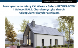 Webinarium Galeco: Rozwiązania na miarę XXI Wieku – Galeco BEZOKAPOWY i Galeco STAL2.