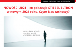Webinarium Stiebel Eltron: NOWOŚCI 2021 – co pokazuje STIEBEL ELTRON w nowym 2021 roku. Czym Nas zaskoczy?