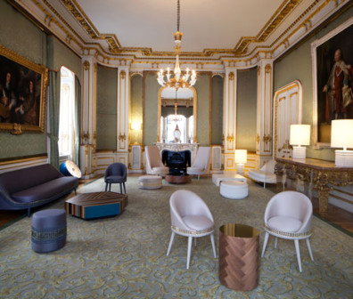 Lee Broom, Gold Salon w Lancaster House, miejsce spotkań biznesowych w czasie Igrzysk Olimpijskich w Londynie