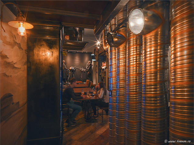 bar, oryginalne wnętrze