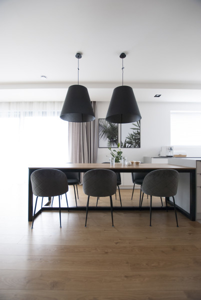 Eleganckie i minimalistyczne wnętrze domu