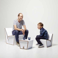 Kenno, Heikki Ruoho, kartonowe krzesło, Showroom Finland 