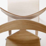 Lievore Altherr Molina, krzesło Saya, krzesło drewniane, Arper