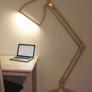 Giles Godwin-Brown, lampa Nepa, dwuwymiarowa lampa ścienna, lampa 2D